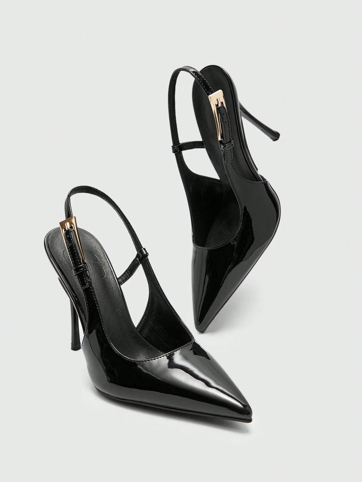 Pantofi cu toc SHEIN, negru