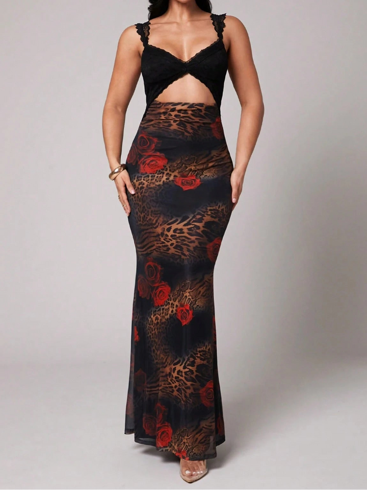 Rochie maxi SHEIN, mix culori