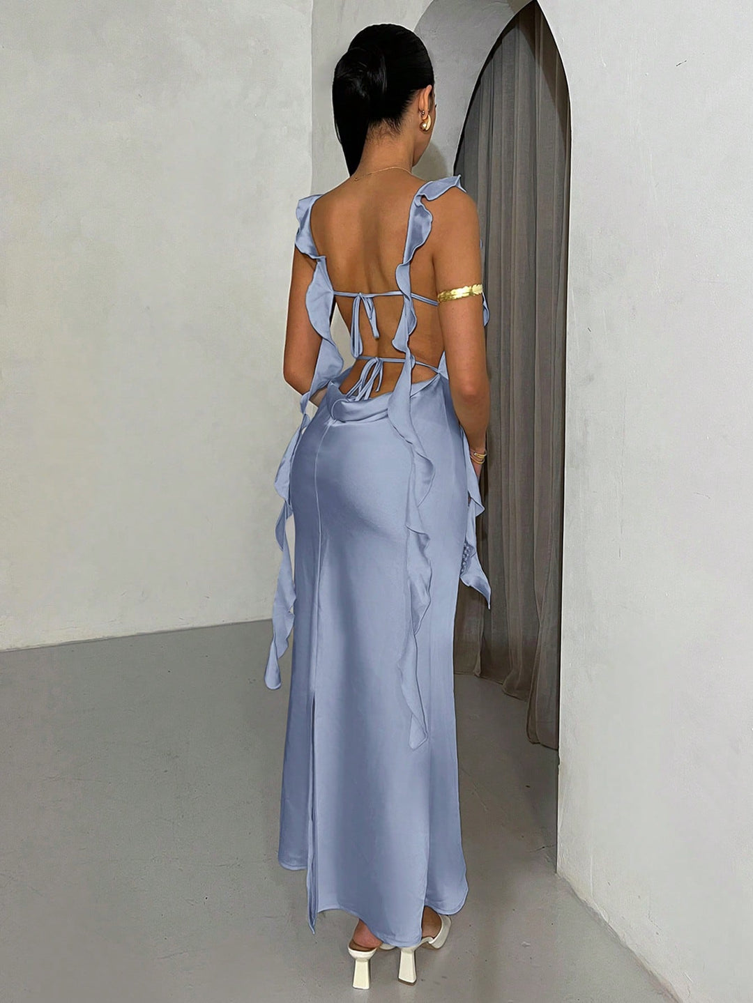 Rochie maxi SHEIN, albastru