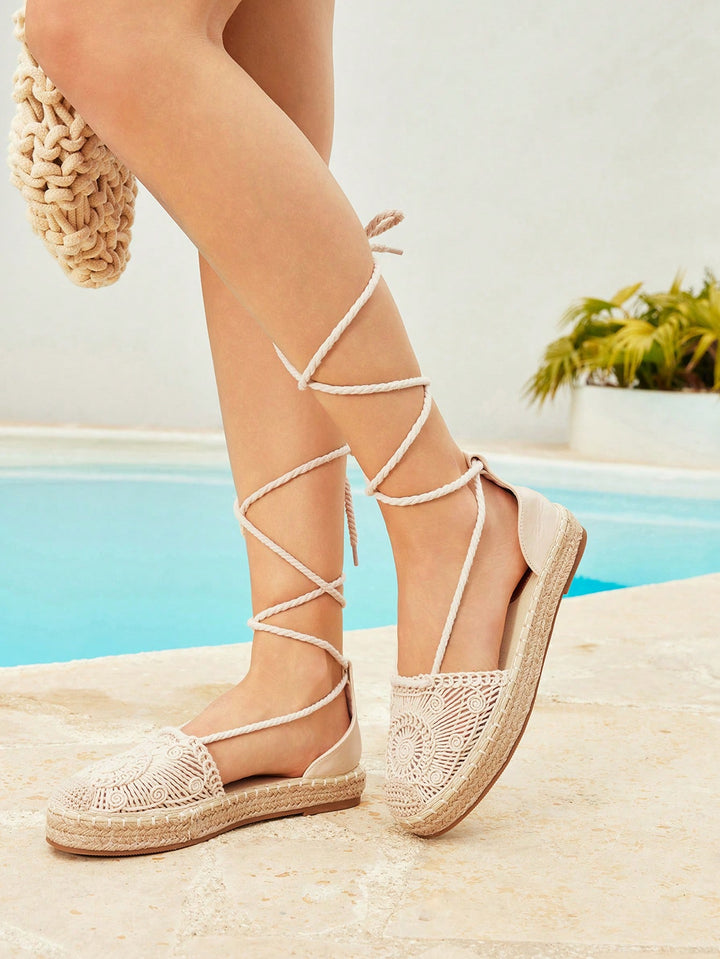 Espadrile SHEIN, crem