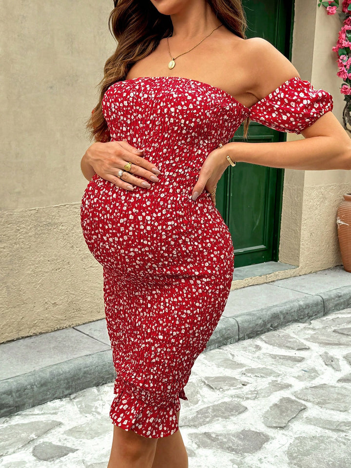 Rochie midi SHEIN, roșu