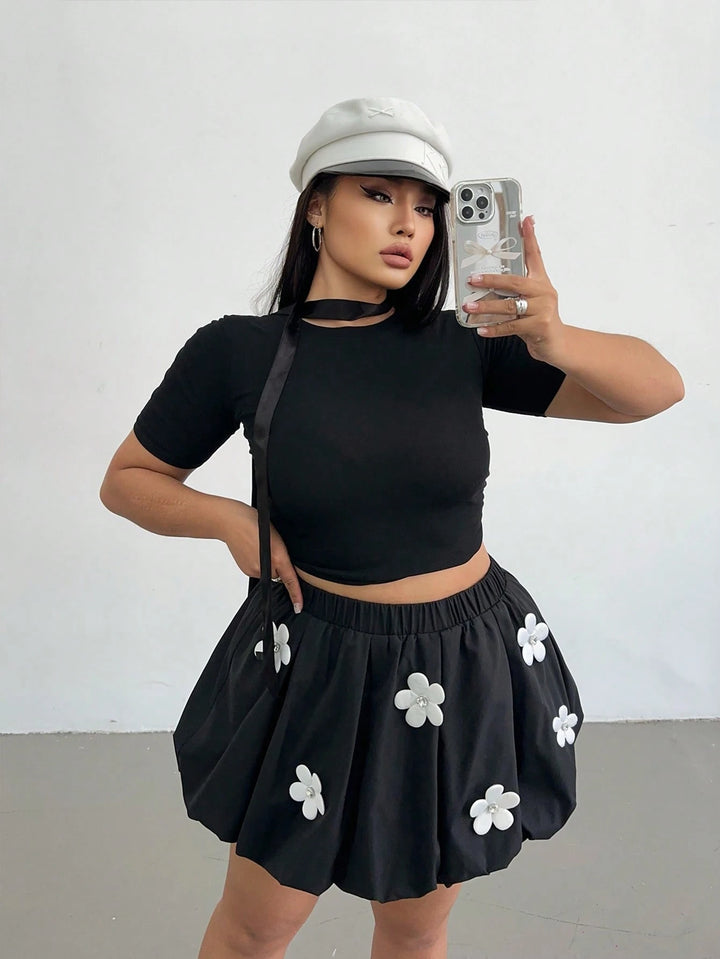 Fustă mini SHEIN, negru
