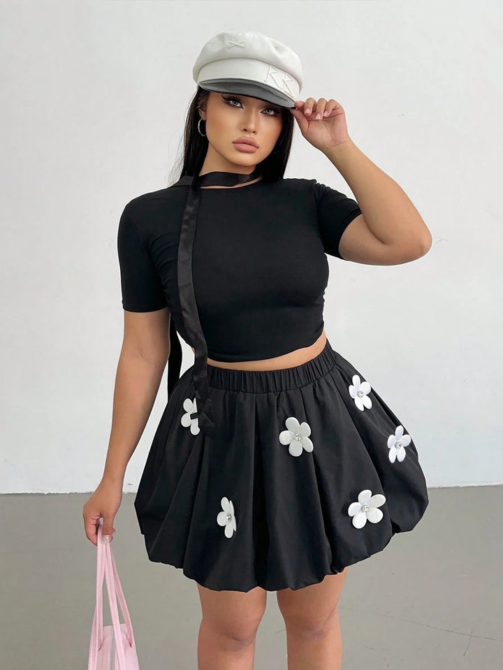 Fustă mini SHEIN, negru