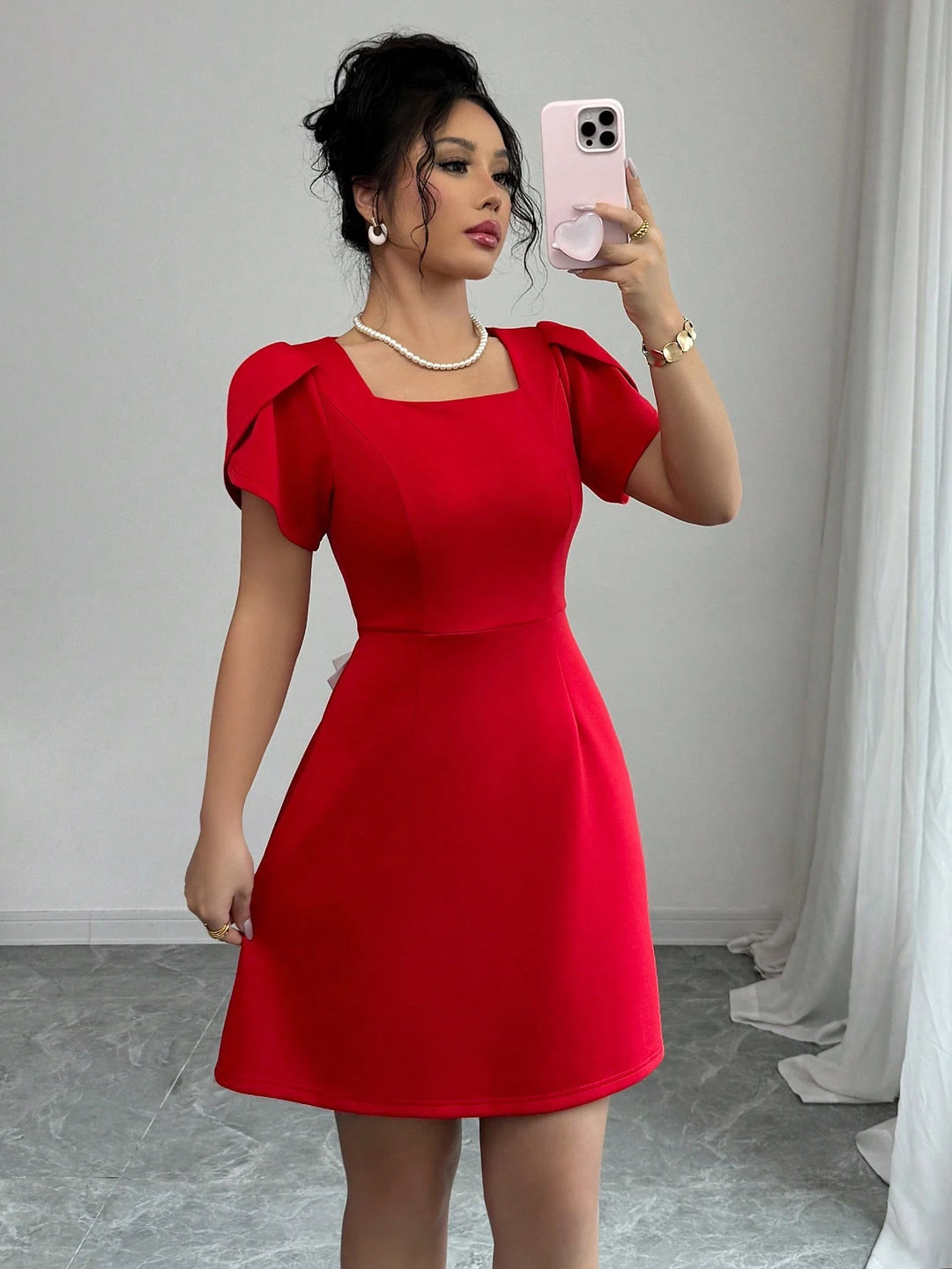 Rochie mini SHEIN, roșu