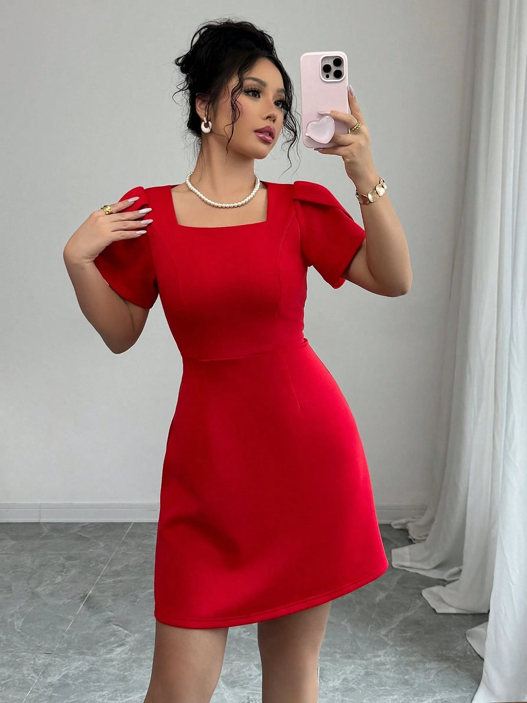 Rochie mini SHEIN, roșu