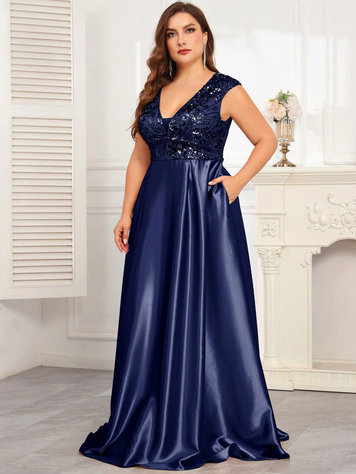 Rochie maxi SHEIN, albastru
