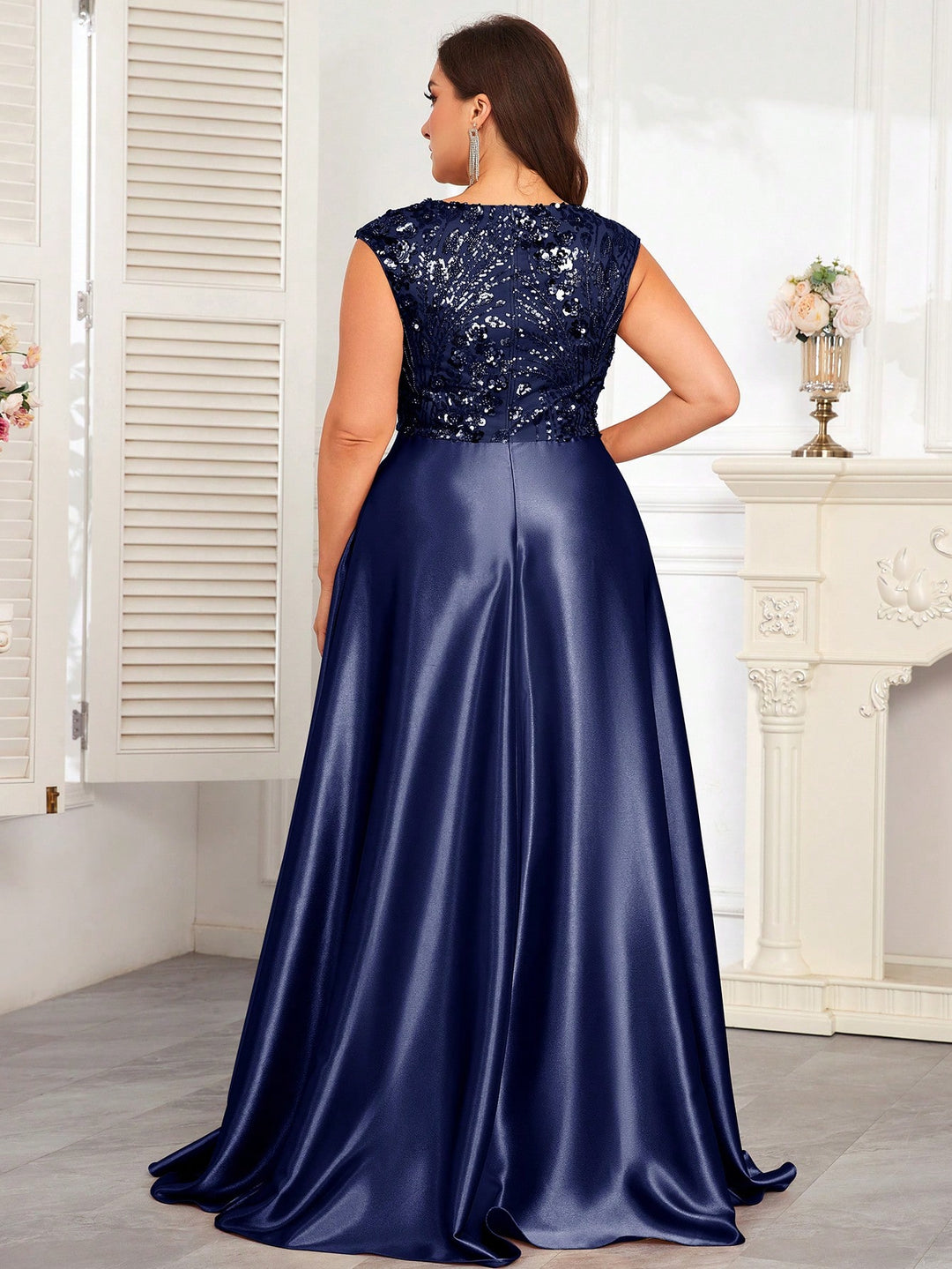 Rochie maxi SHEIN, albastru