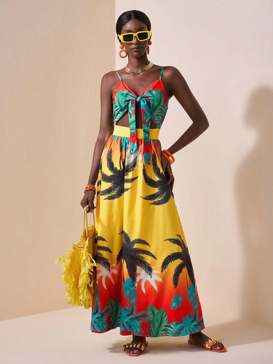 Rochie maxi SHEIN, mix culori