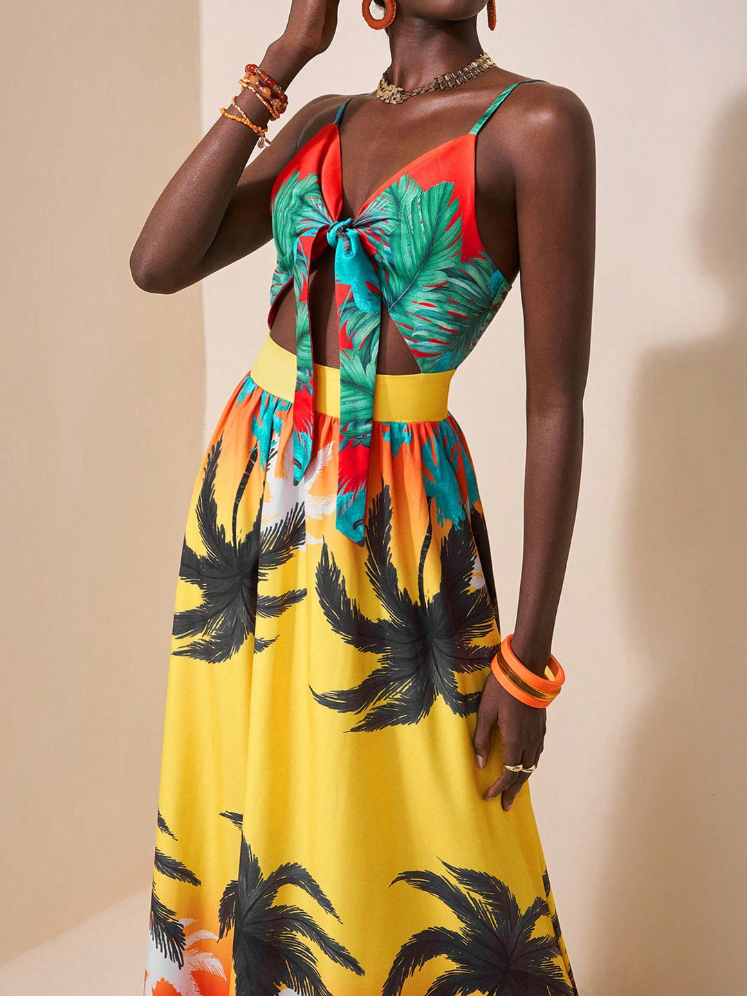 Rochie maxi SHEIN, mix culori