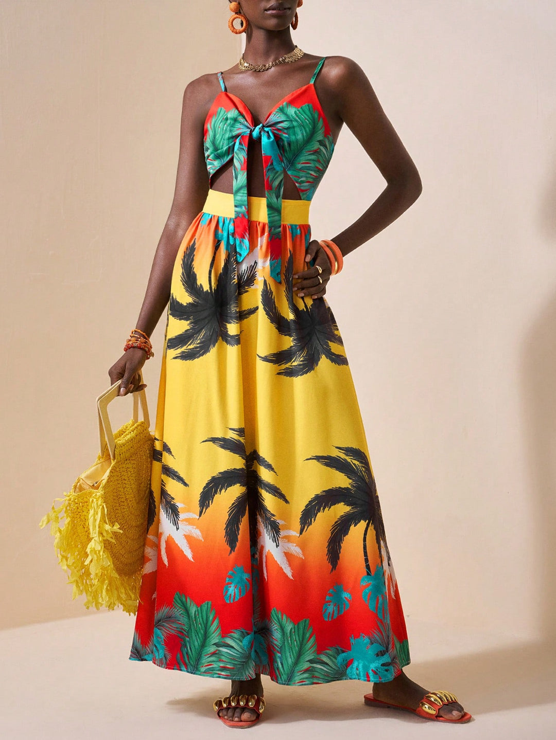 Rochie maxi SHEIN, mix culori