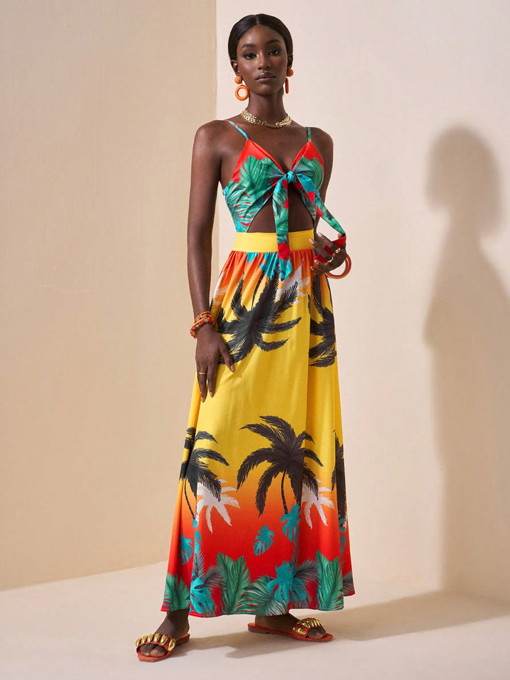 Rochie maxi SHEIN, mix culori
