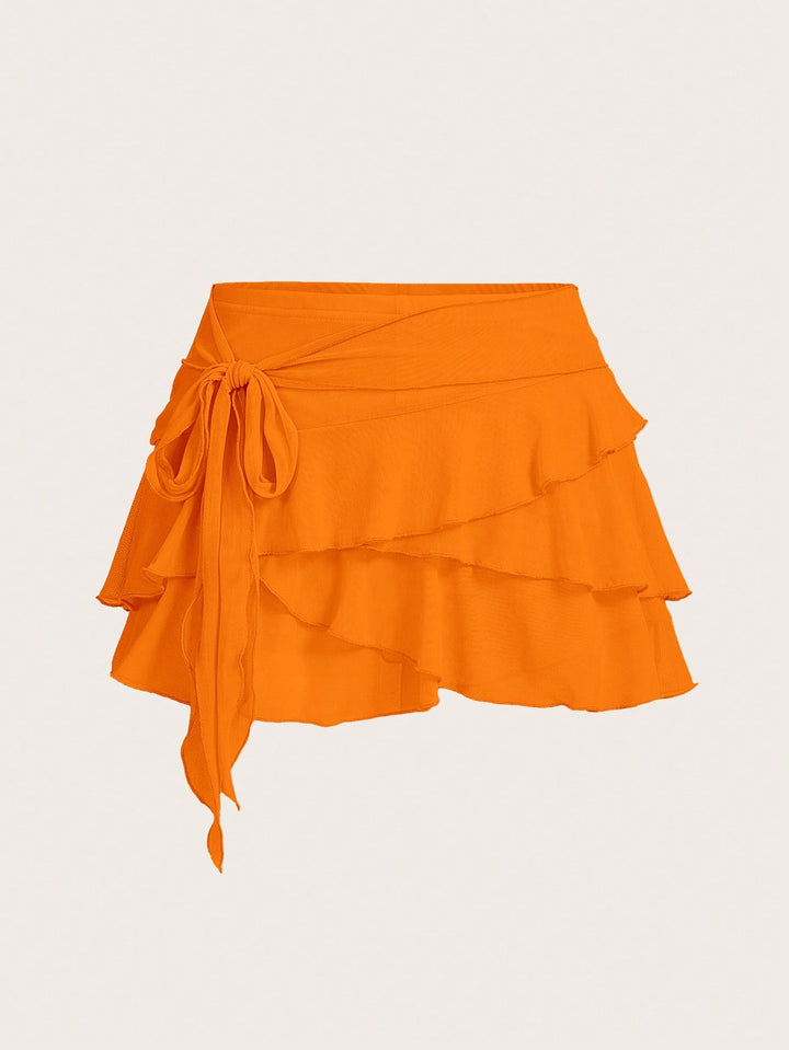 Fustă pantalon SHEIN, portocaliu