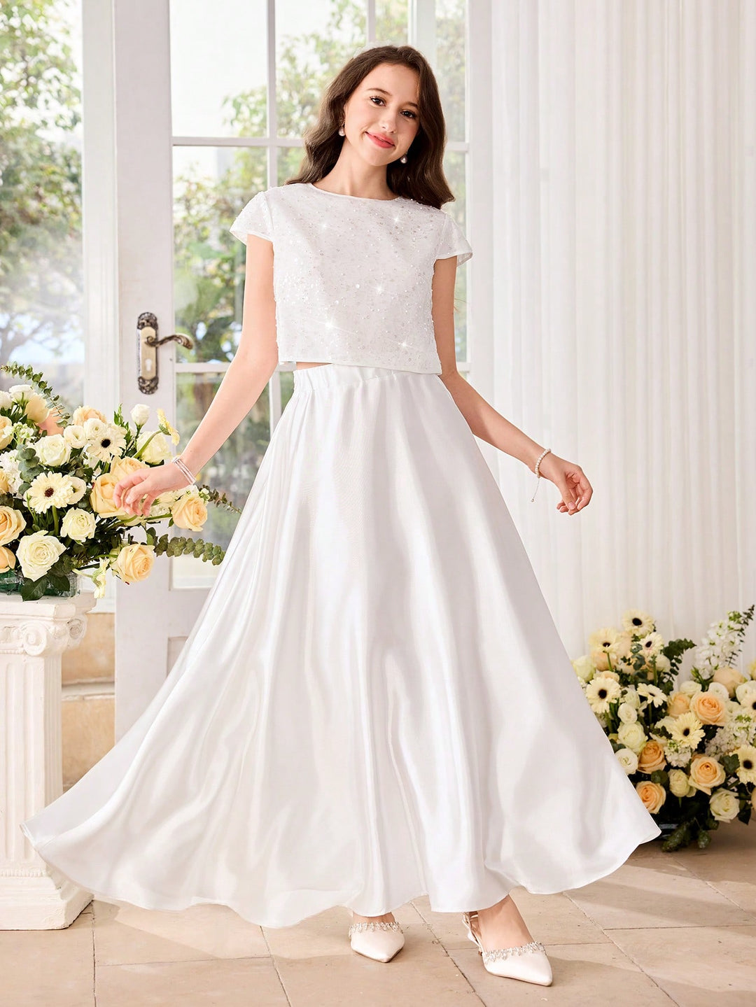 Set rochie SHEIN, alb
