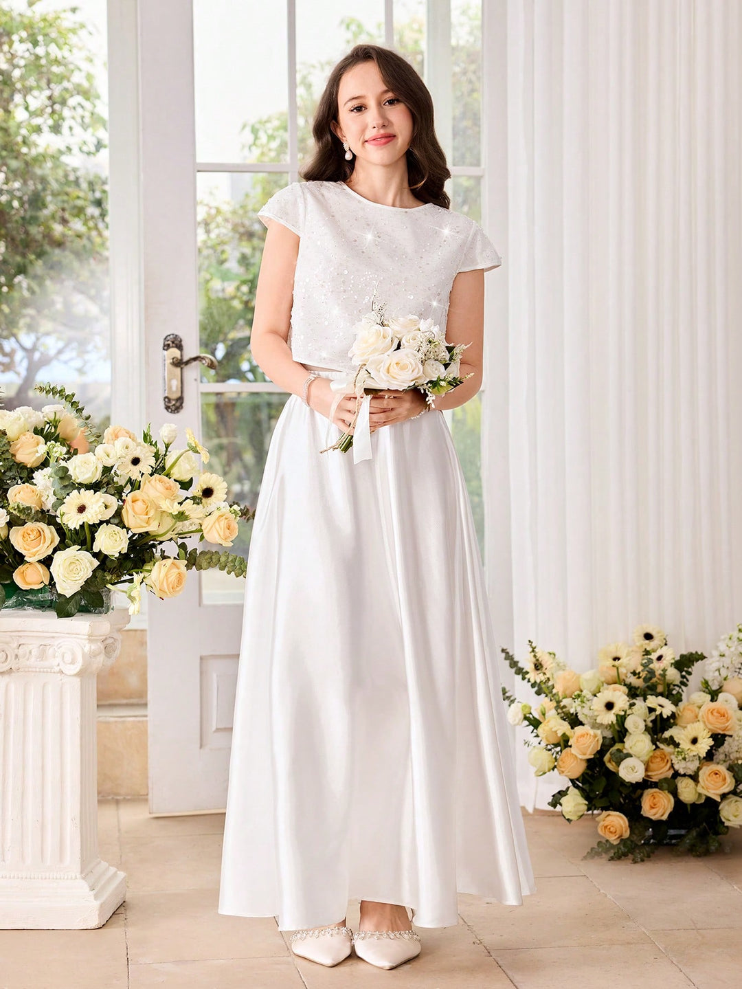 Set rochie SHEIN, alb