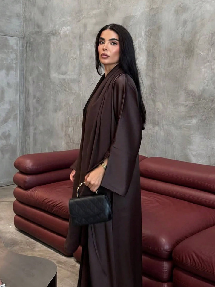 Set caftan și jalabiya SHEIN, maro
