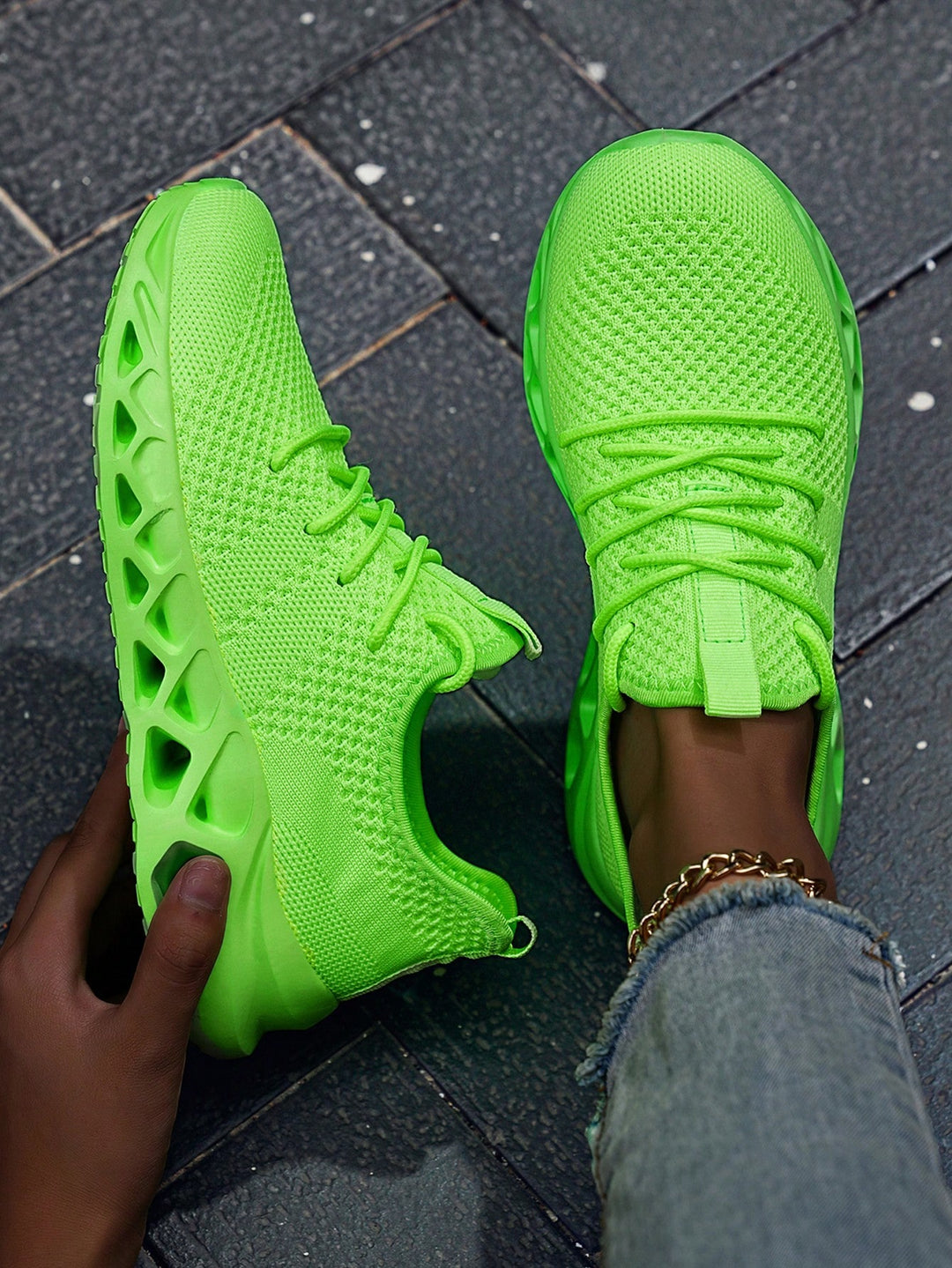 Pantofi sport SHEIN, verde