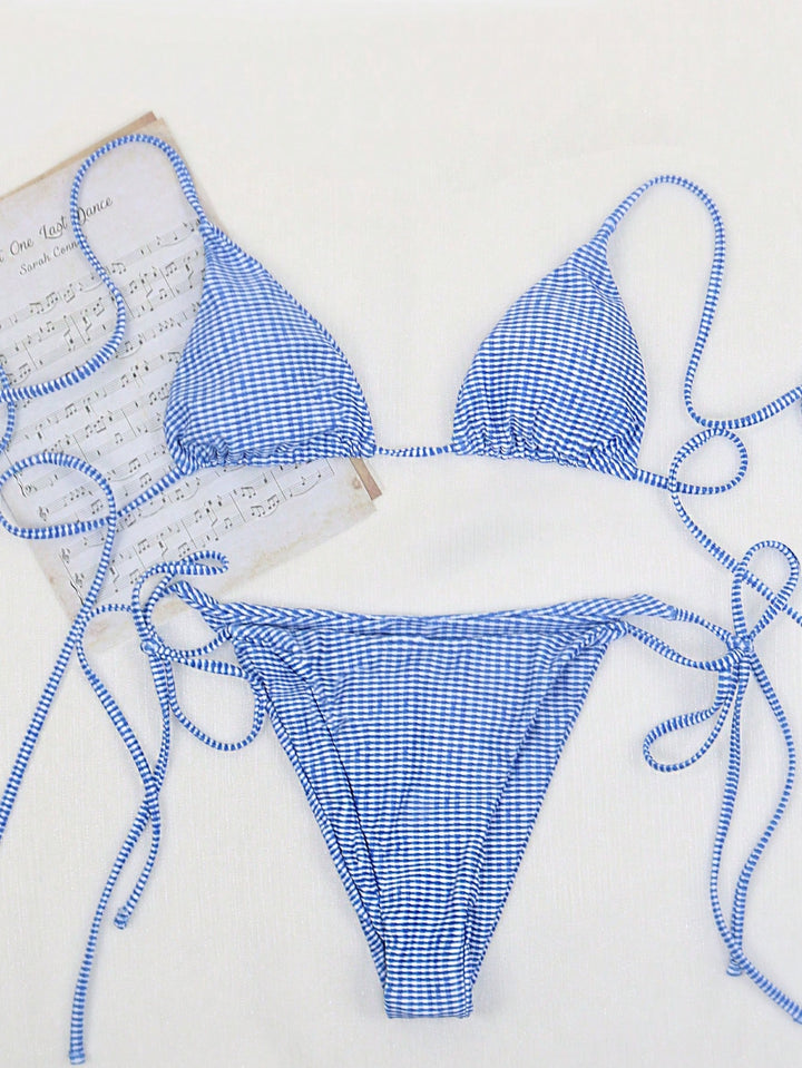Set bikini SHEIN, albastru