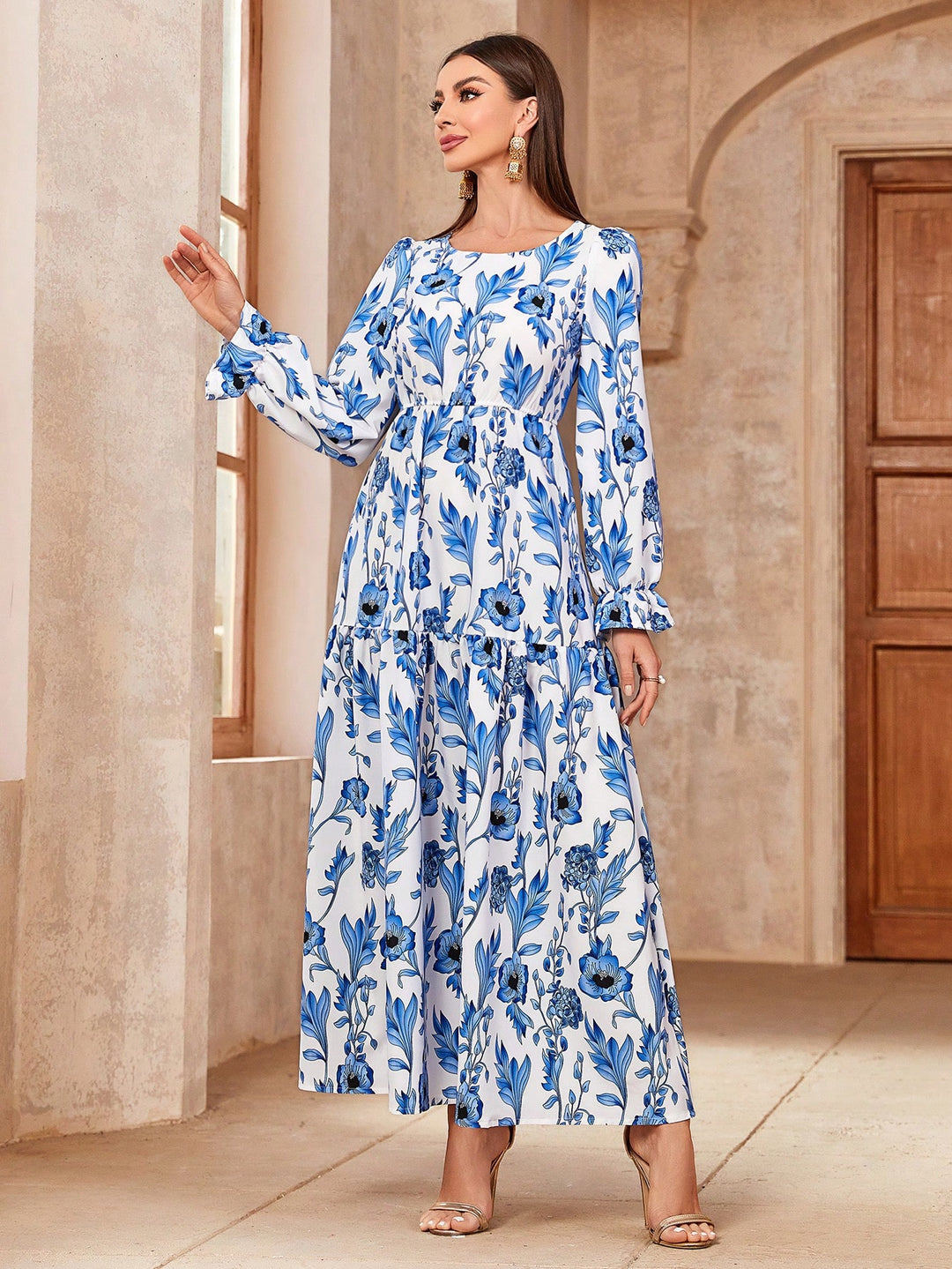 Rochie maxi SHEIN, mix culori