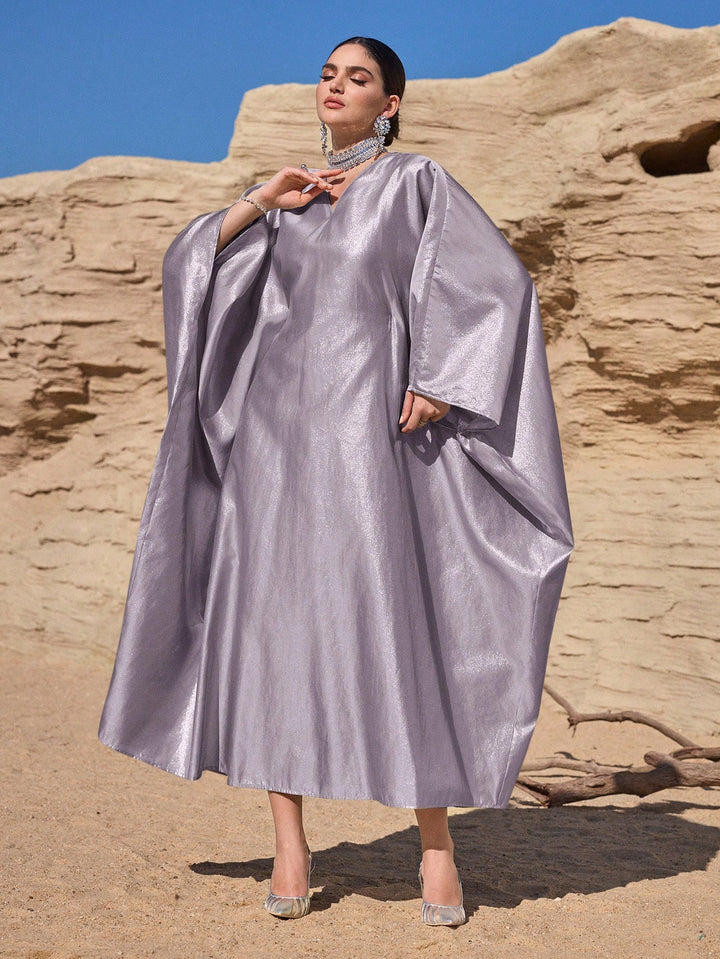 Set caftan și jalabiya SHEIN, mov