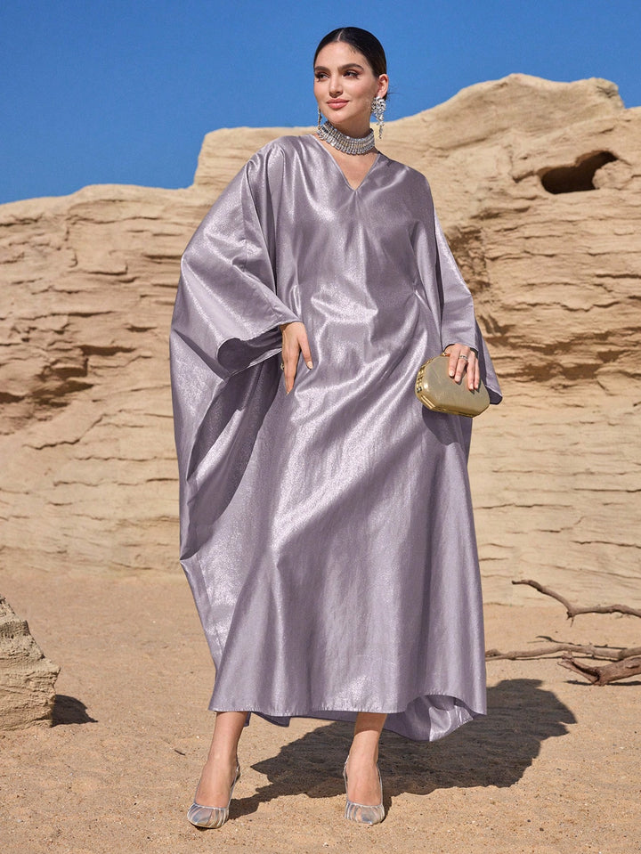 Set caftan și jalabiya SHEIN, mov