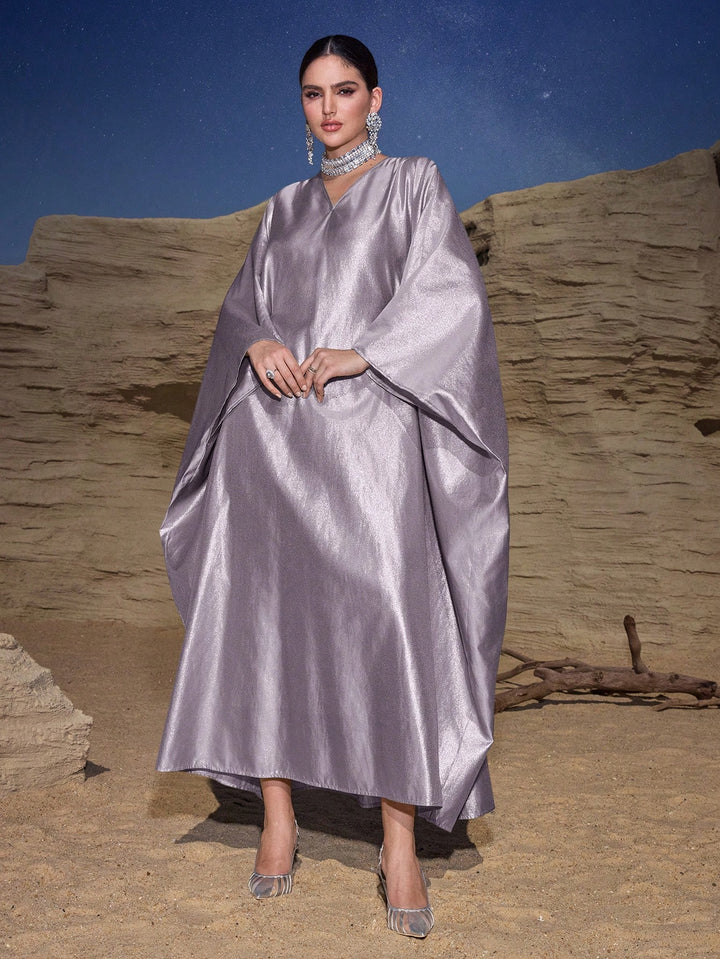 Set caftan și jalabiya SHEIN, mov