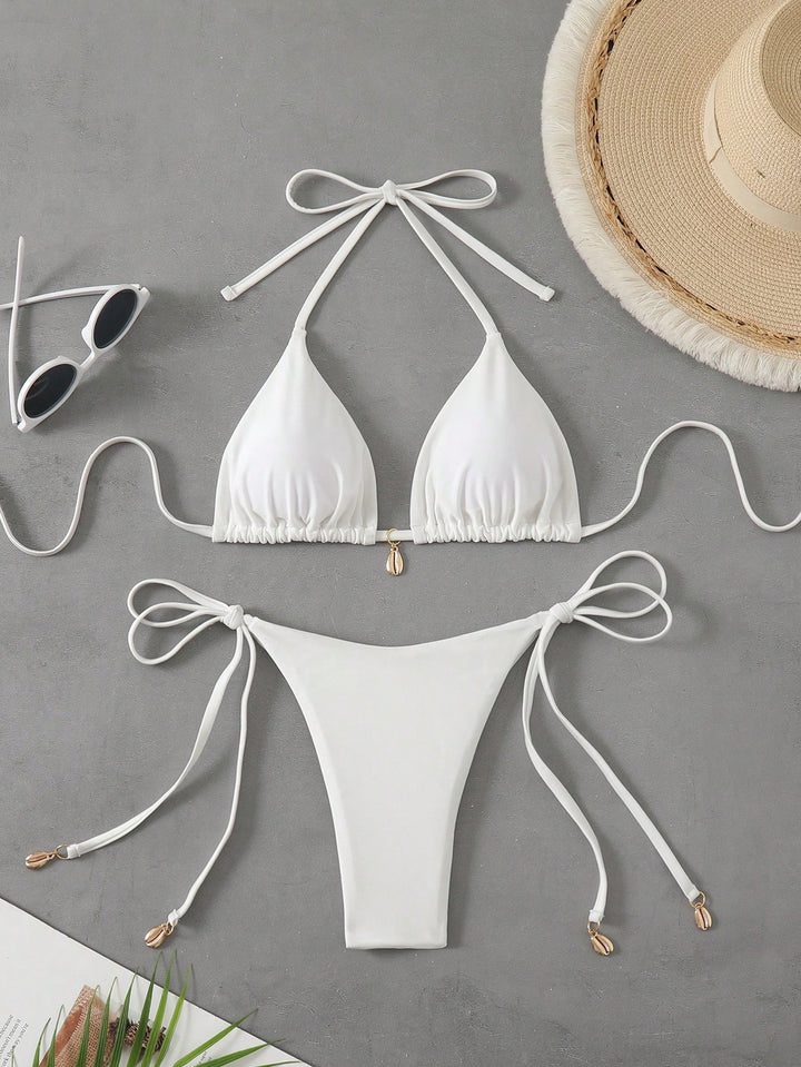 Set bikini SHEIN, alb