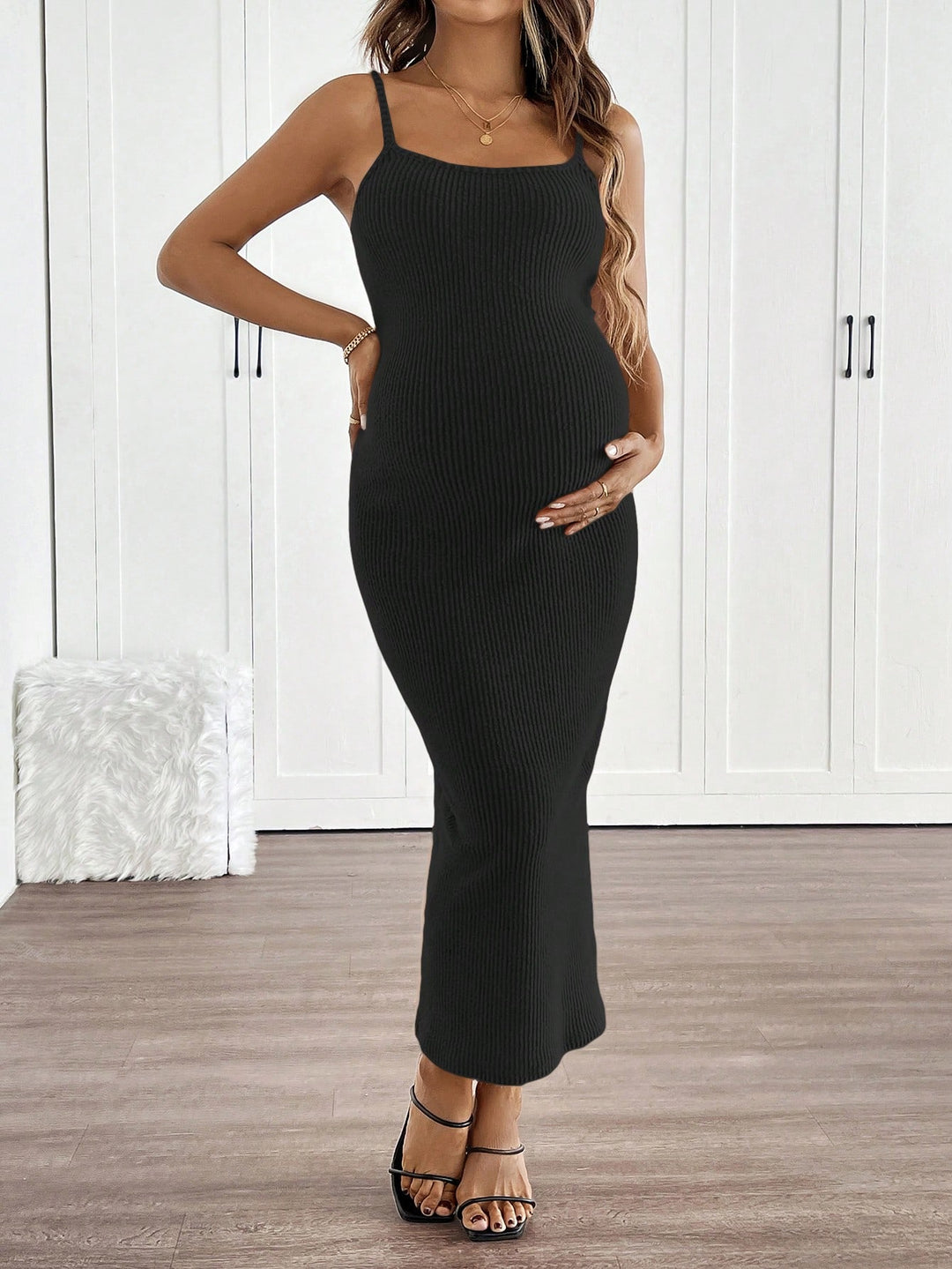 Rochie maxi SHEIN, negru
