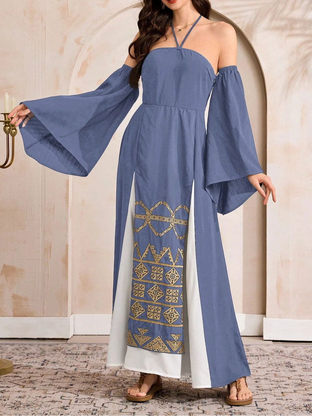 Rochie maxi SHEIN, mix culori
