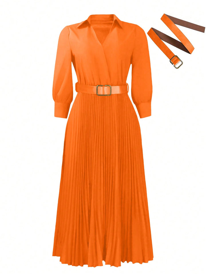 Rochie maxi SHEIN, portocaliu