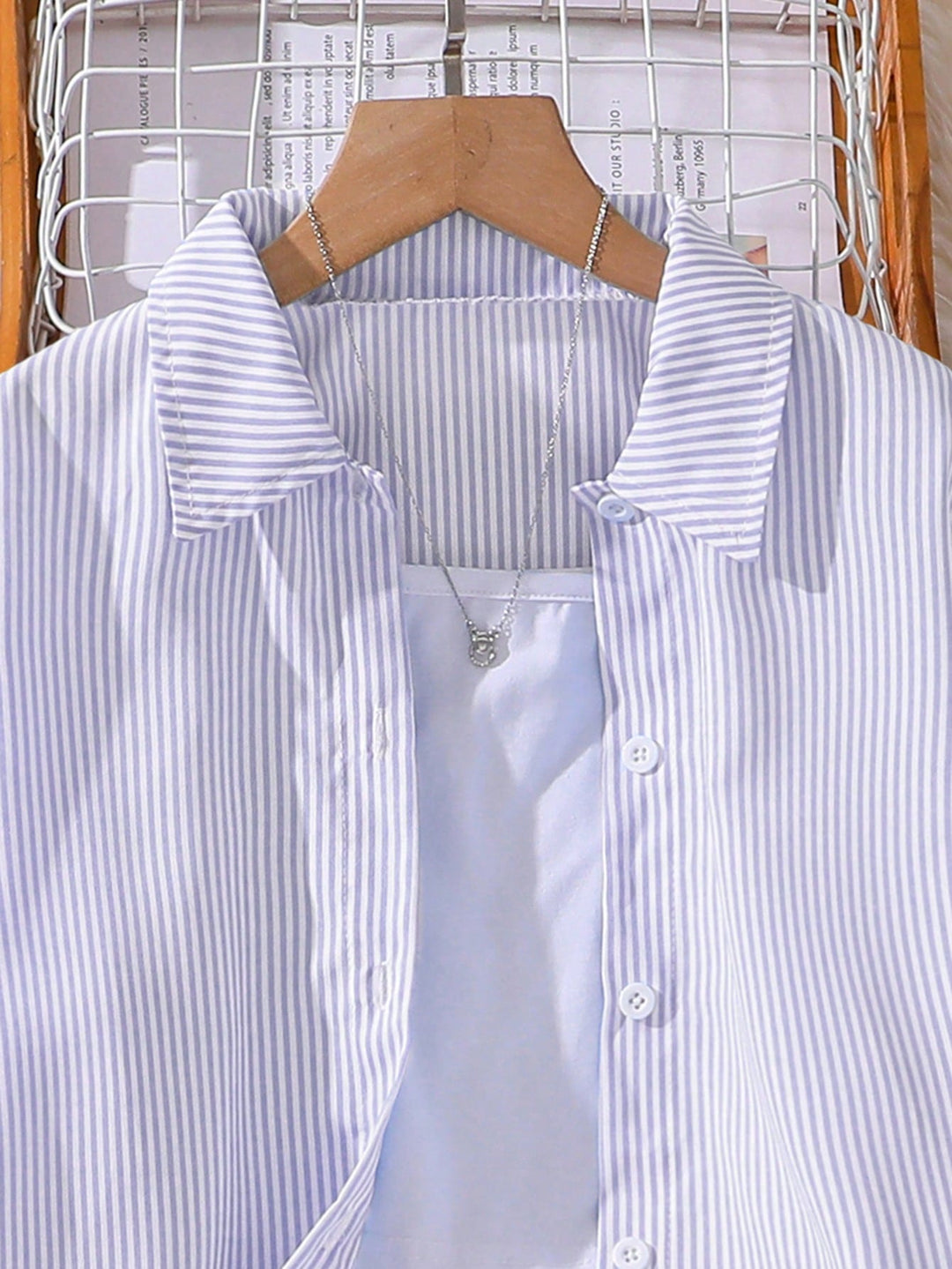 Set de tricou și pantaloni SHEIN, mov