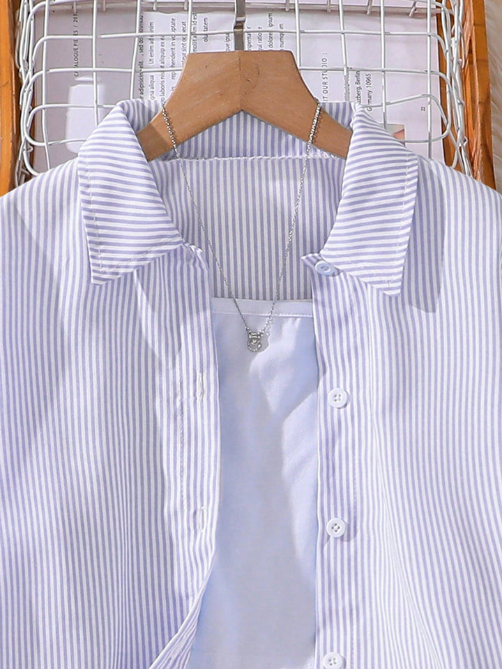 Set de tricou și pantaloni SHEIN, mov