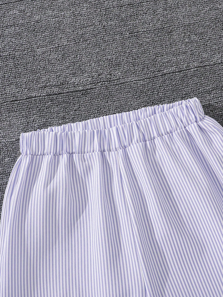 Set de tricou și pantaloni SHEIN, mov