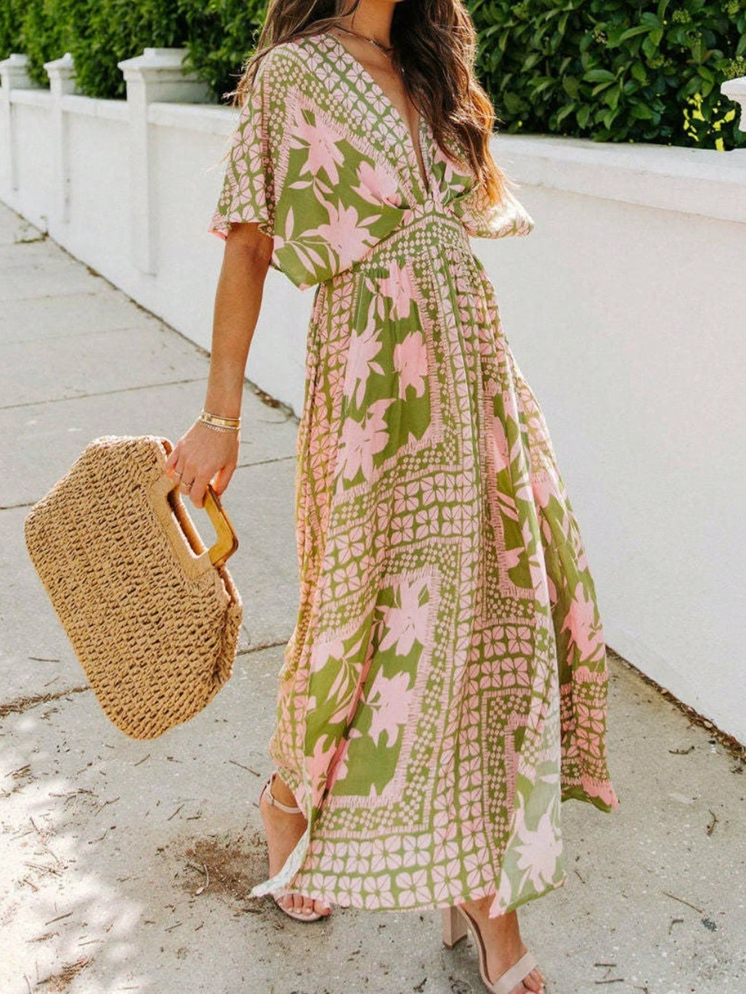 Rochie maxi SHEIN, mix culori