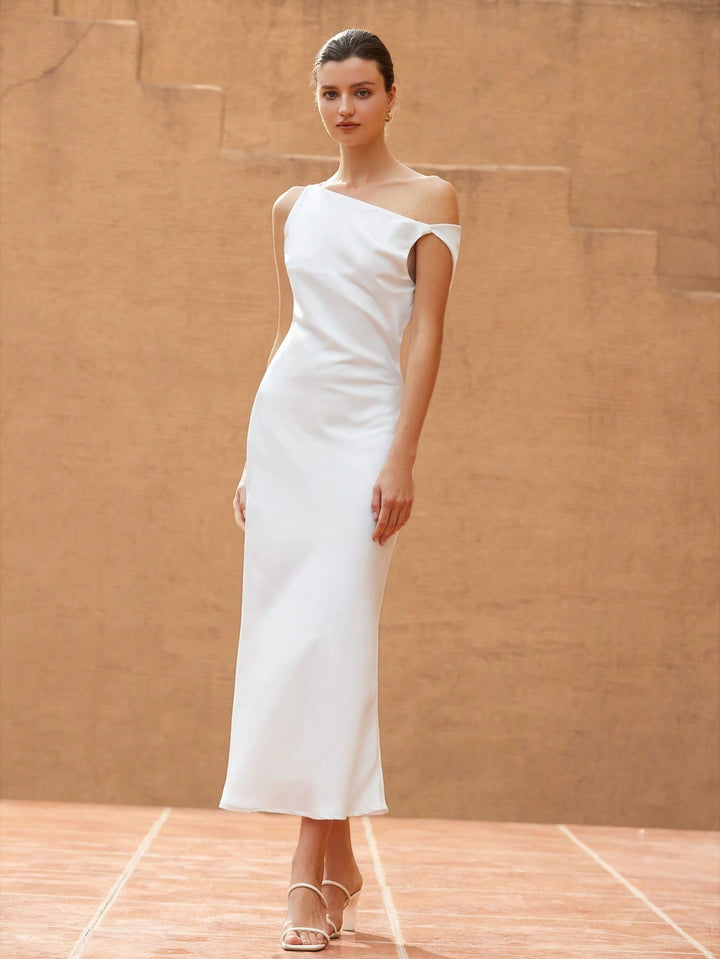 Rochie midi SHEIN, alb