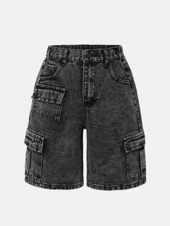 Pantaloni scurți SHEIN, negru