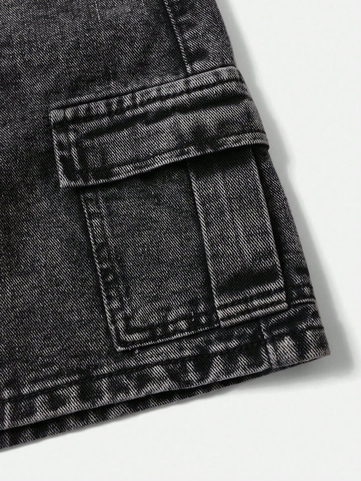Pantaloni scurți SHEIN, negru