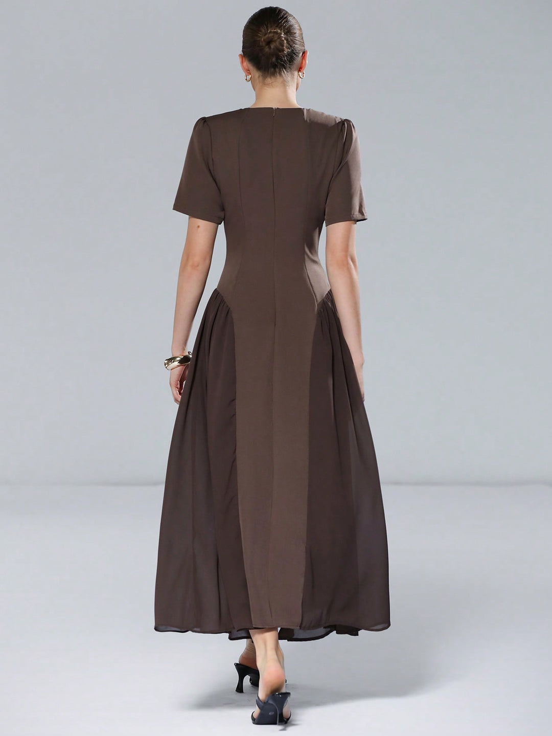 Rochie maxi SHEIN, maro