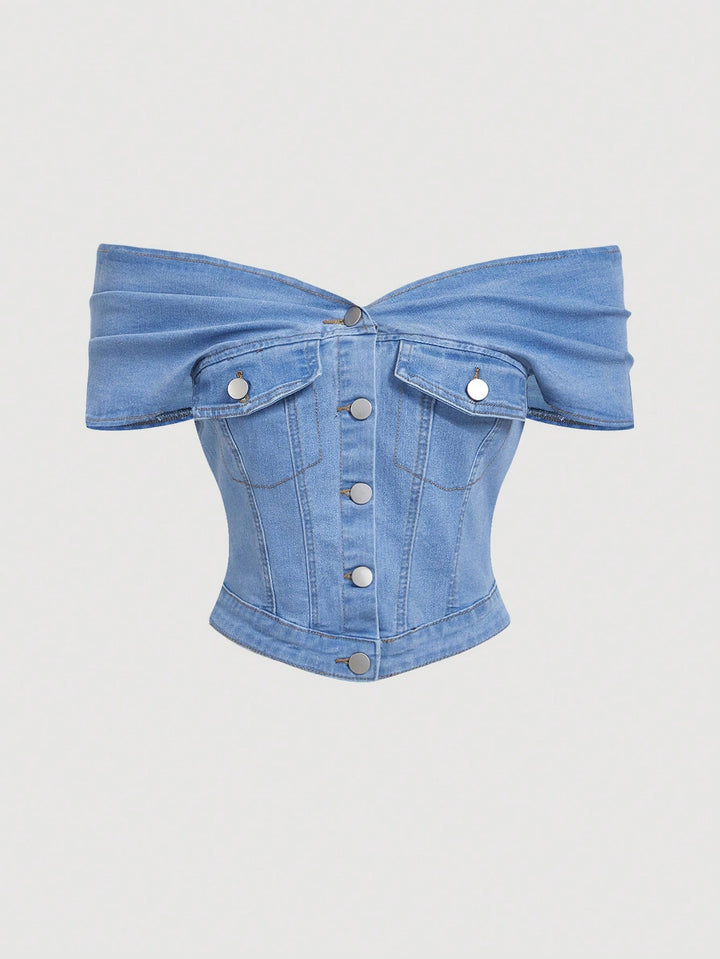 Top SHEIN, albastru
