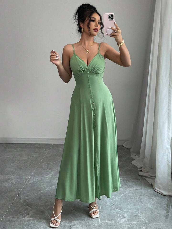 Rochie midi SHEIN, verde