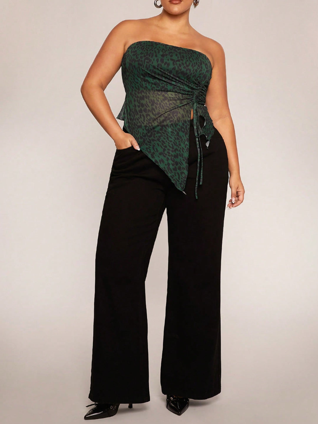 Top SHEIN, verde