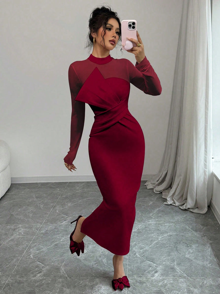 Rochie maxi SHEIN, vișiniu