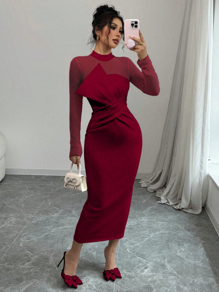 Rochie maxi SHEIN, vișiniu