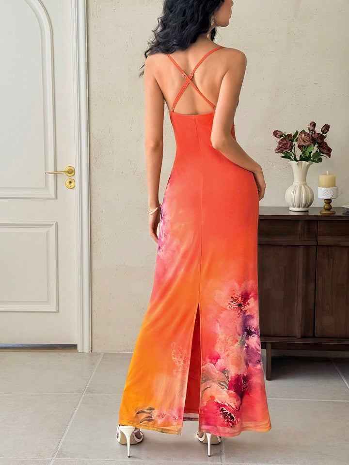 Rochie maxi SHEIN, mix culori