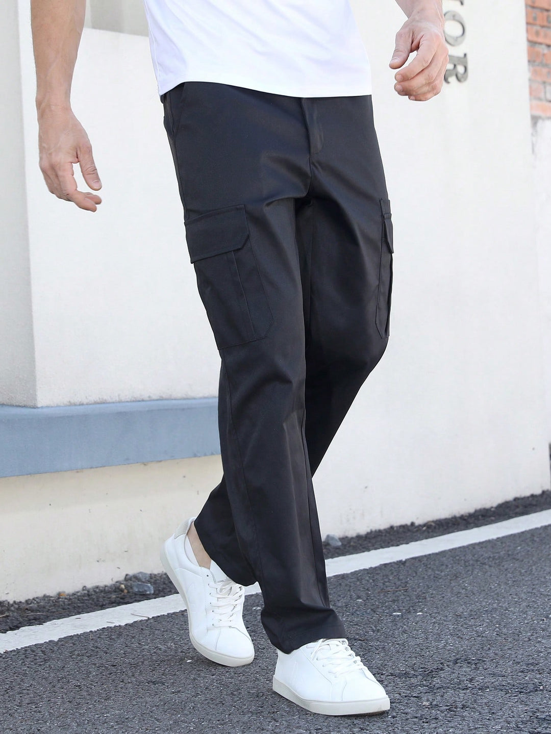 Pantalon SHEIN, negru