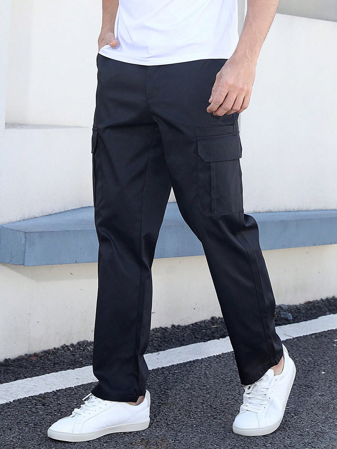 Pantalon SHEIN, negru