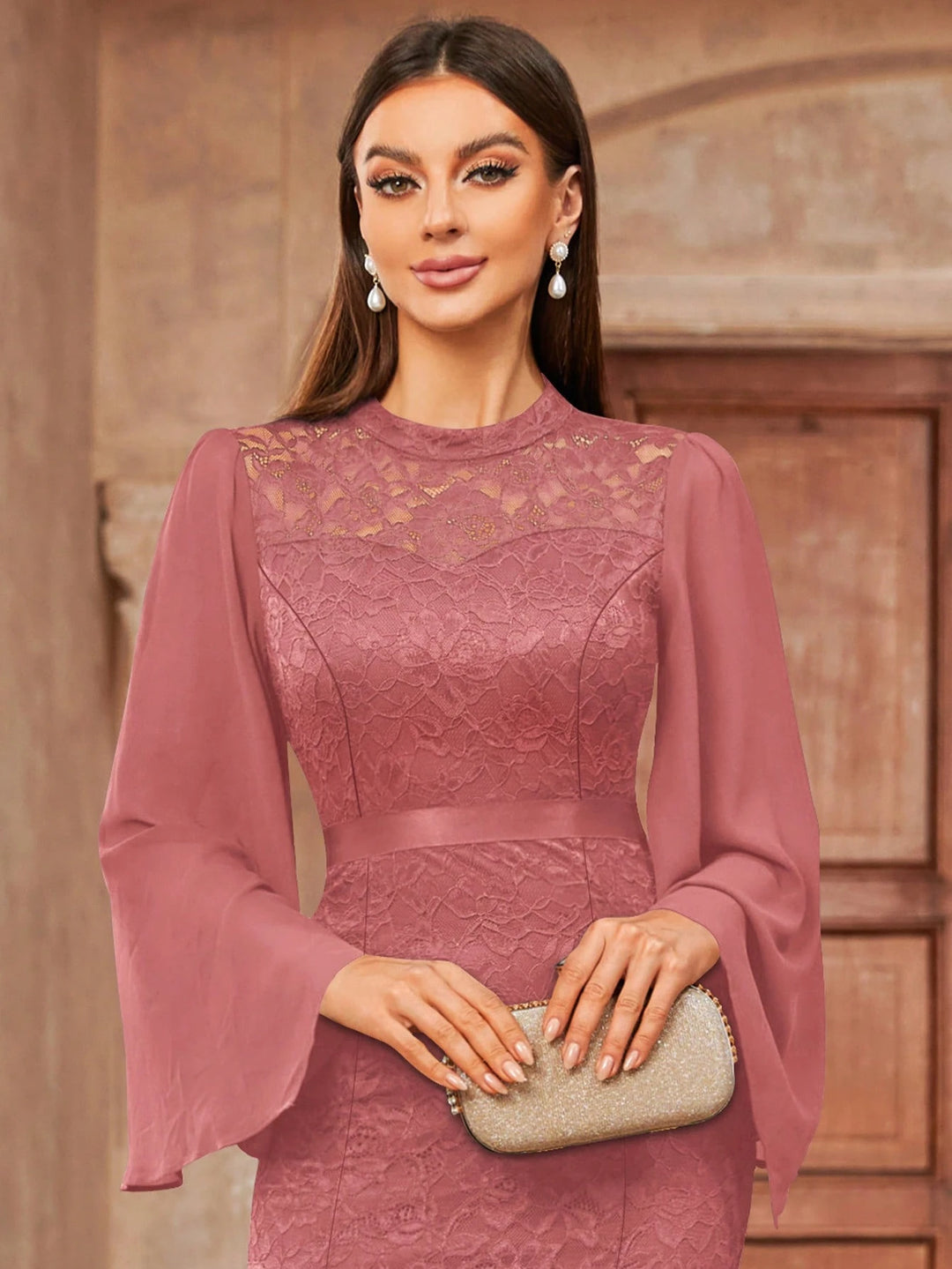 Rochie maxi SHEIN, roz