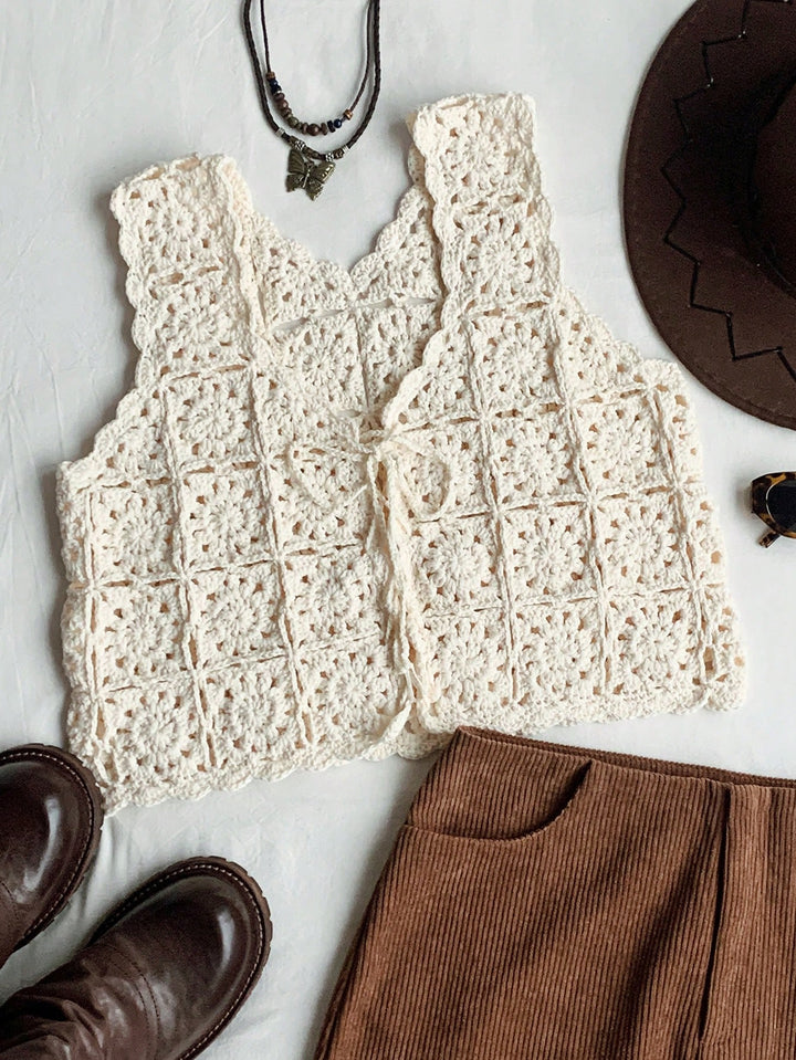 Shein top, krémszínű