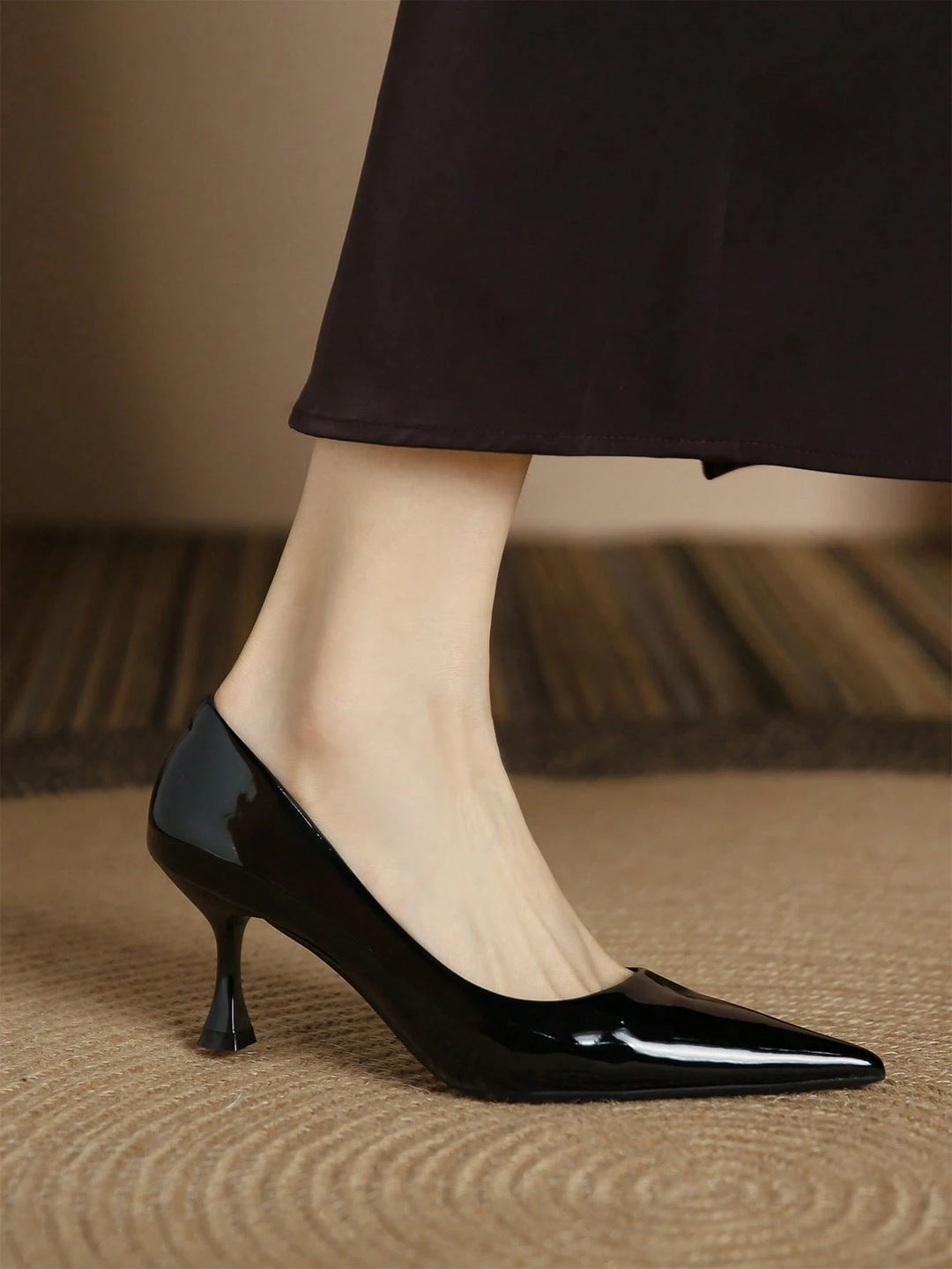 Pantofi cu toc SHEIN, negru