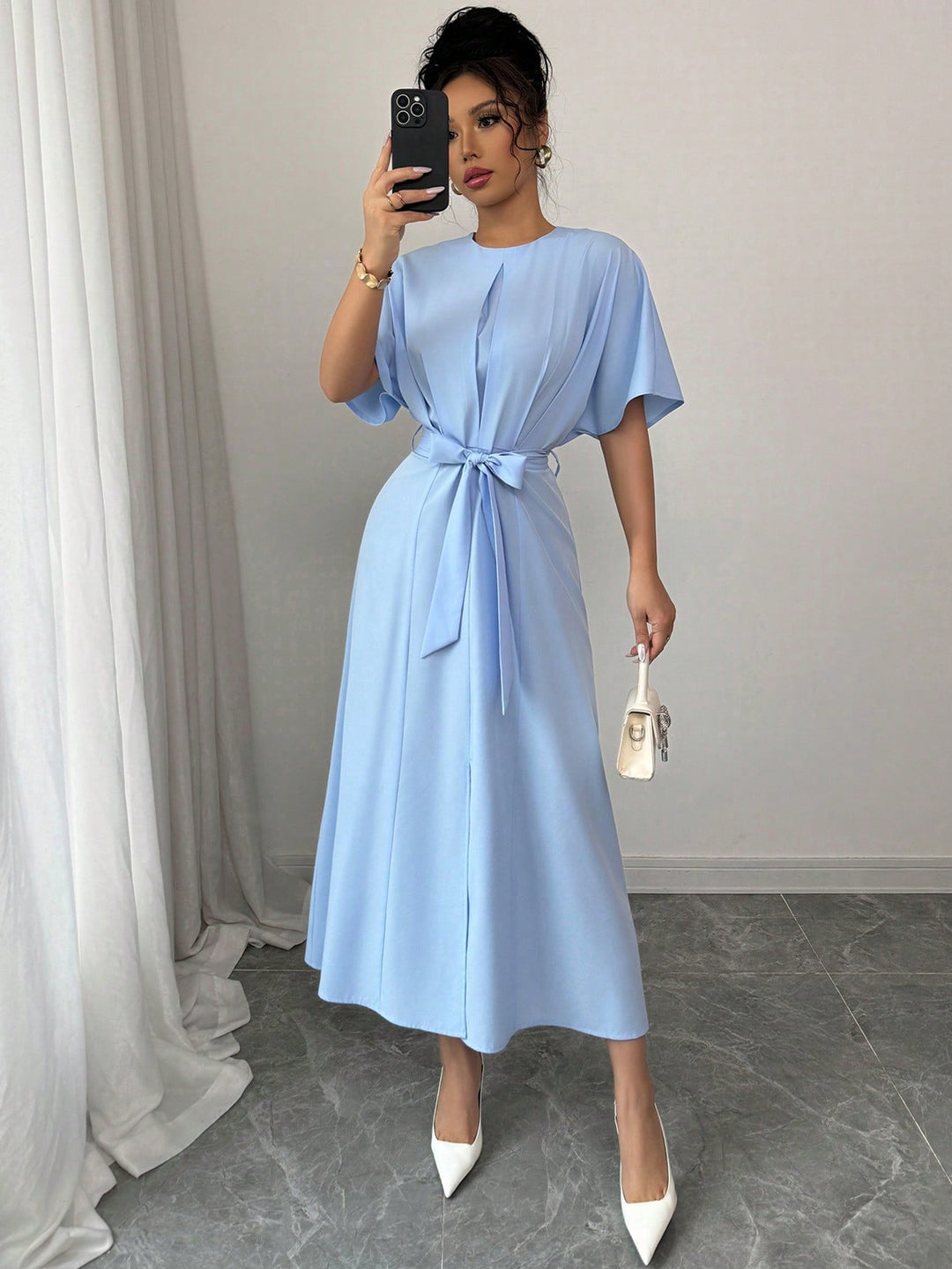 Rochie maxi SHEIN, albastru