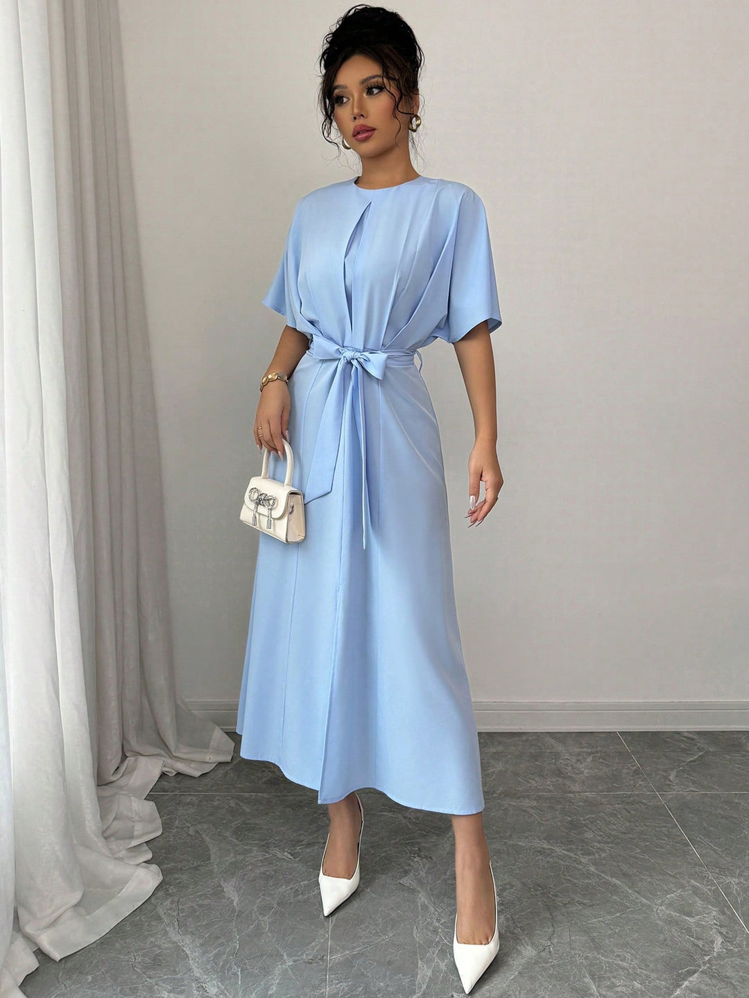 Rochie maxi SHEIN, albastru